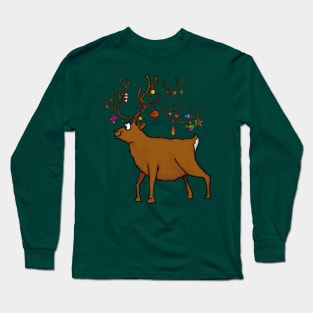 Ornament reindeer Long Sleeve T-Shirt